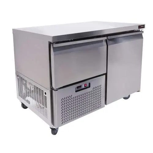 1.5 DOOR UNDER BAR FRIDGE - SOLID STAINLESS STEEL DOOR
