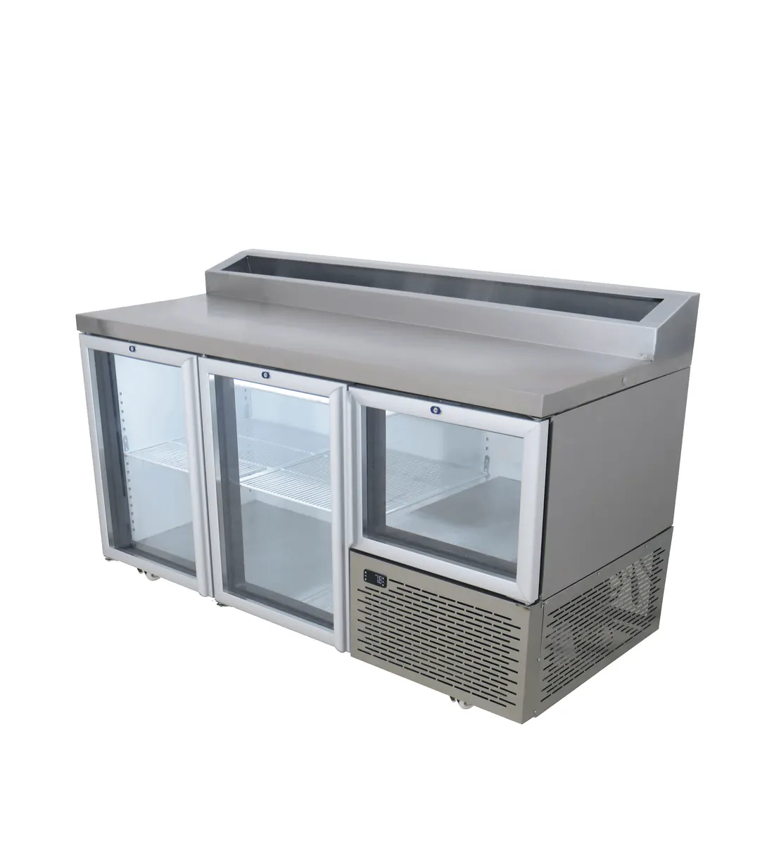2.5 DOOR UNDER BAR FRIDGE - PIZZA TOP - GLASS DOOR (677LT)
