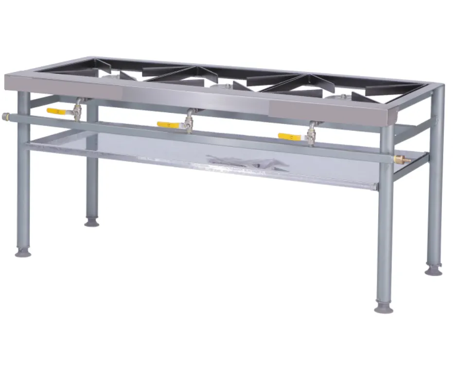 3 BURNER BOILING TABLE - STRAIGHT (ECONO)