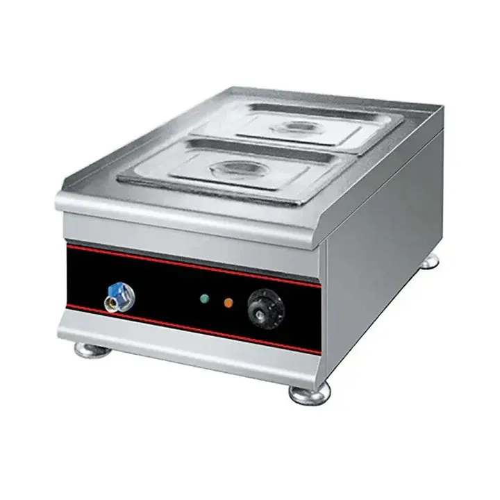 1 division bain marie - table model (2 x half inserts) — commercial catering equipment from ALUS CATERING