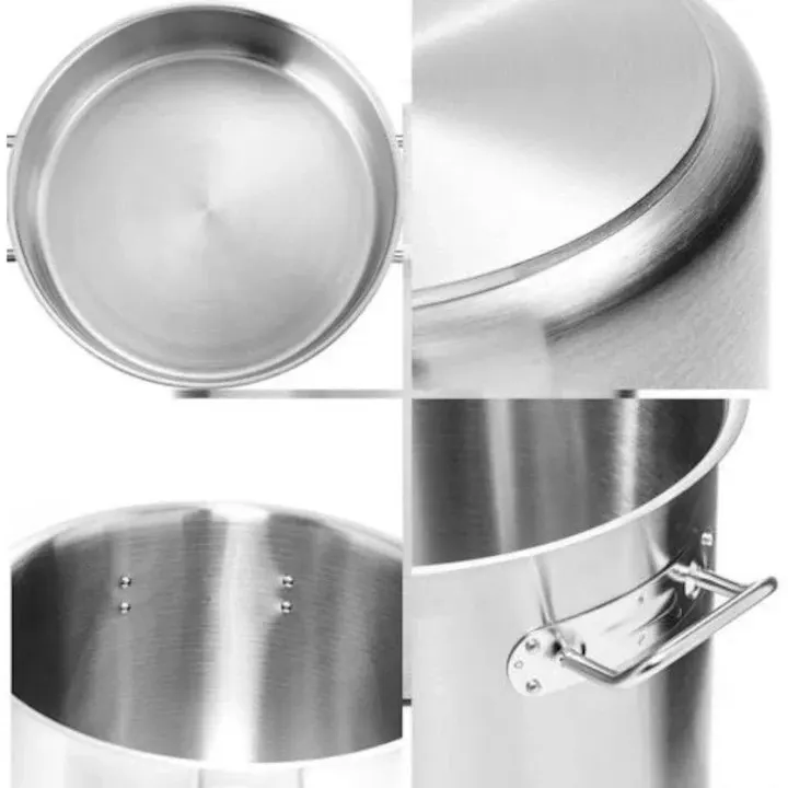 186 lt s/steel stock pot — product photo 5 from ALUS CATERING