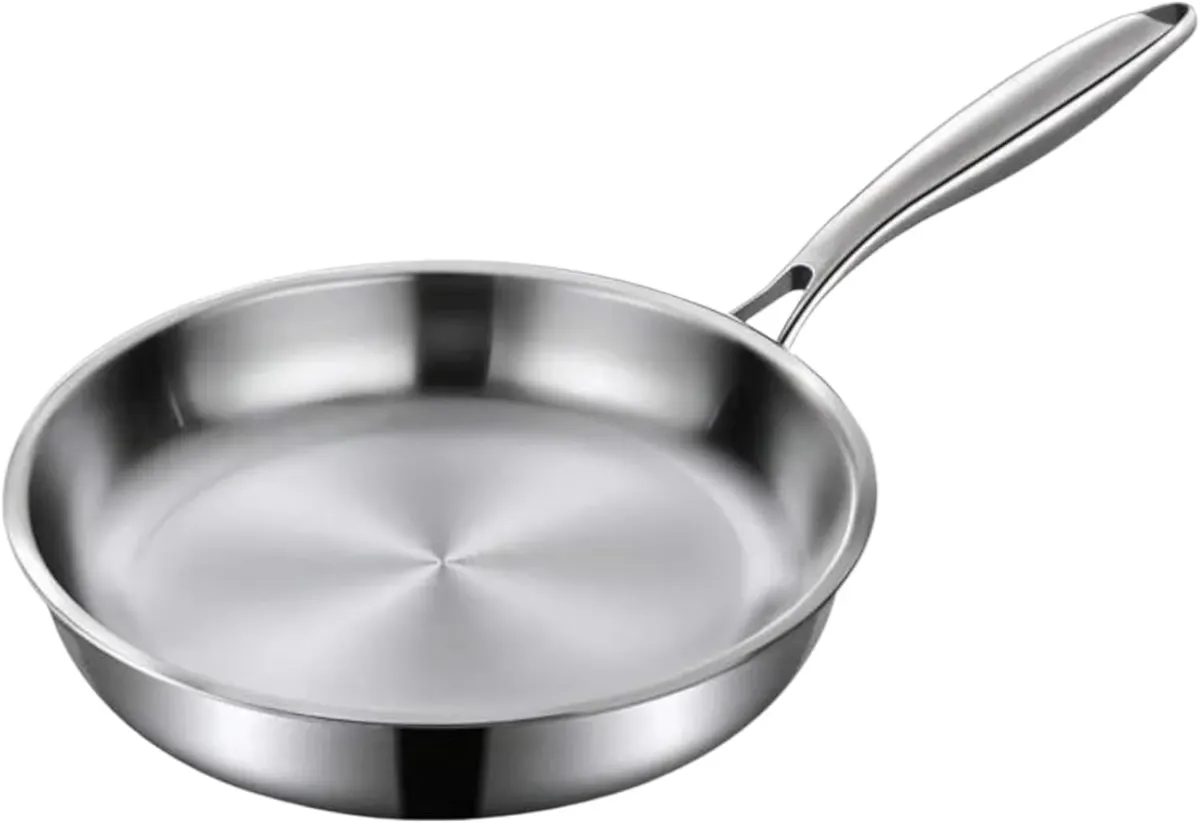 200 mm frying pan - stainless steel — commercial catering equipment from ALUS CATERING