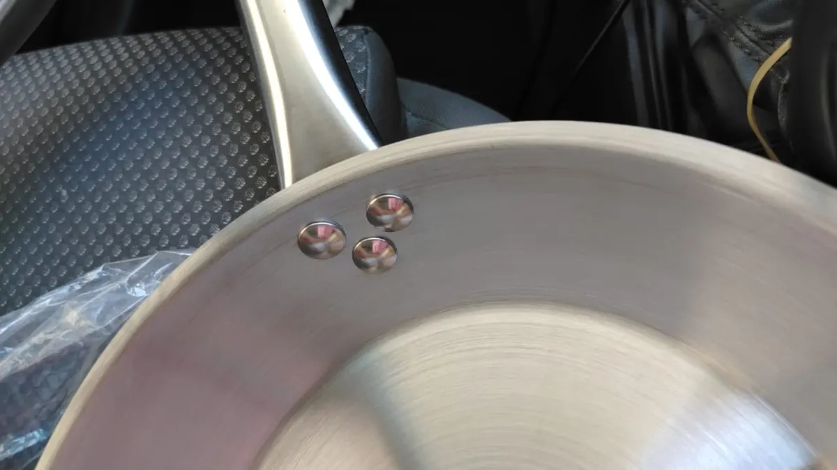 240 mm frying pan - stainless steel — product photo 2 from ALUS CATERING
