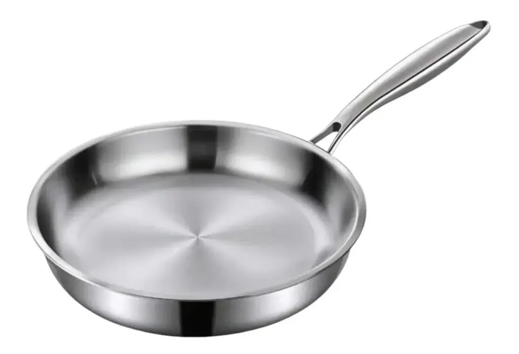 280 mm frying pan - stainless steel — commercial catering equipment from ALUS CATERING