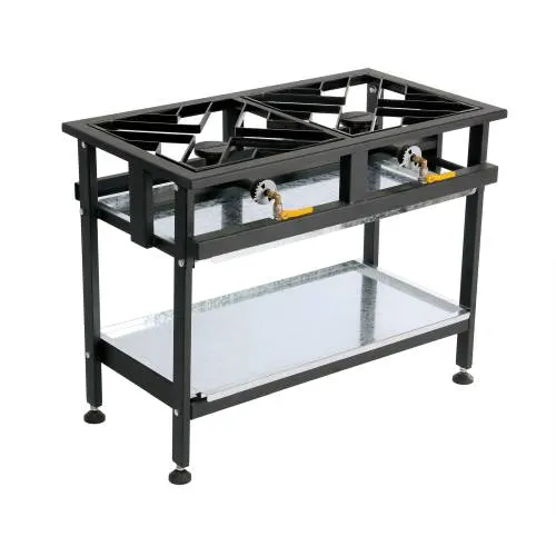 Boiling table gas - 2 burner straight — commercial catering equipment from ALUS CATERING