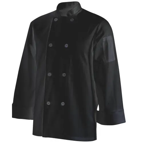 Chef uniform basic long - black — commercial catering equipment from ALUS CATERING