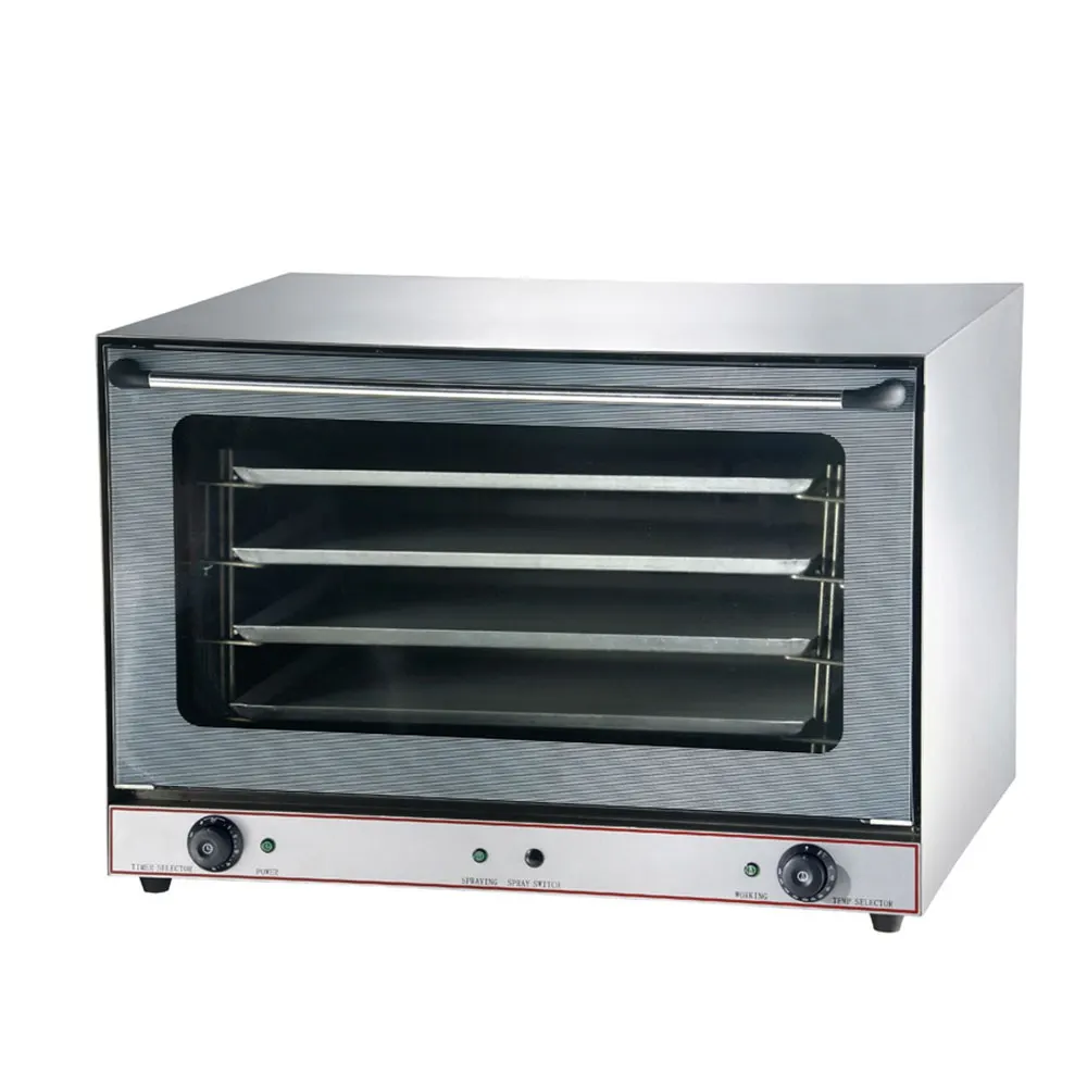 Convection oven - 4 tray 600 x 400 mm (manual steam function) — commercial catering equipment from ALUS CATERING