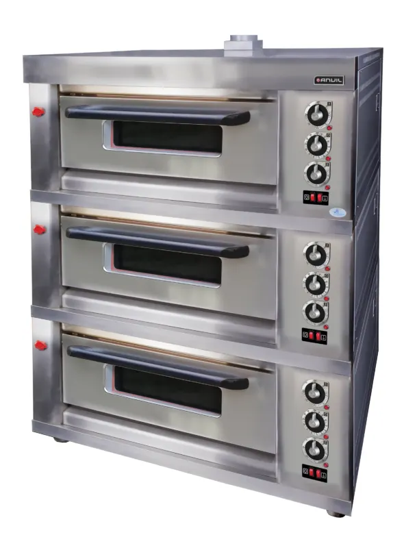 Deck oven anvil - gas - 6 tray - triple (45 loaf) — commercial catering equipment from ALUS CATERING