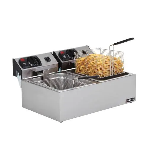 Fish fryer anvil - double pan (elec) — commercial catering equipment from ALUS CATERING