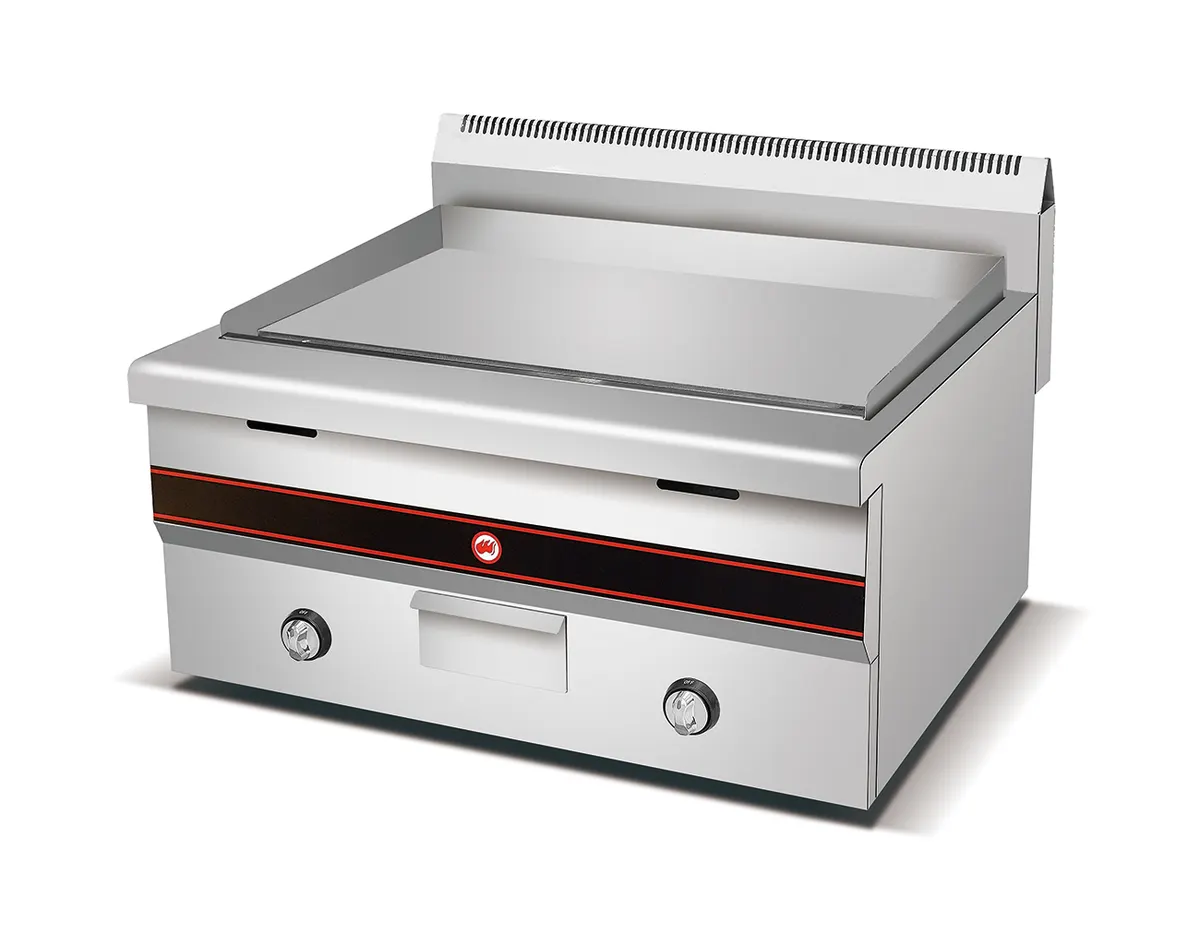 Flat top gas grill - table model (550 mm) — commercial catering equipment from ALUS CATERING
