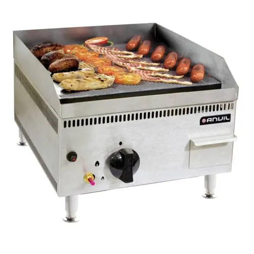 Flat top grill anvil - 400 mm - gas — commercial catering equipment from ALUS CATERING