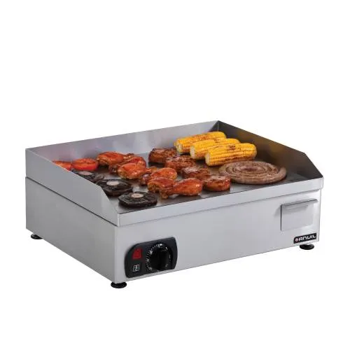 Flat top grill anvil - 600 mm - elec — commercial catering equipment from ALUS CATERING