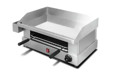 Flat top grill with salamander - 550 mm — commercial catering equipment from ALUS CATERING
