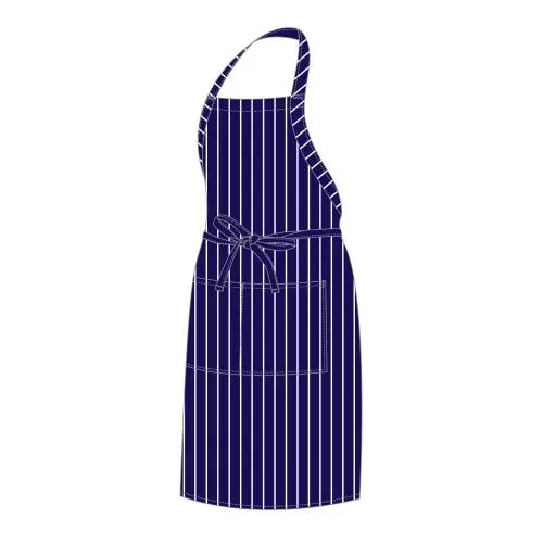 Full bib butchers apron - blue — commercial catering equipment from ALUS CATERING