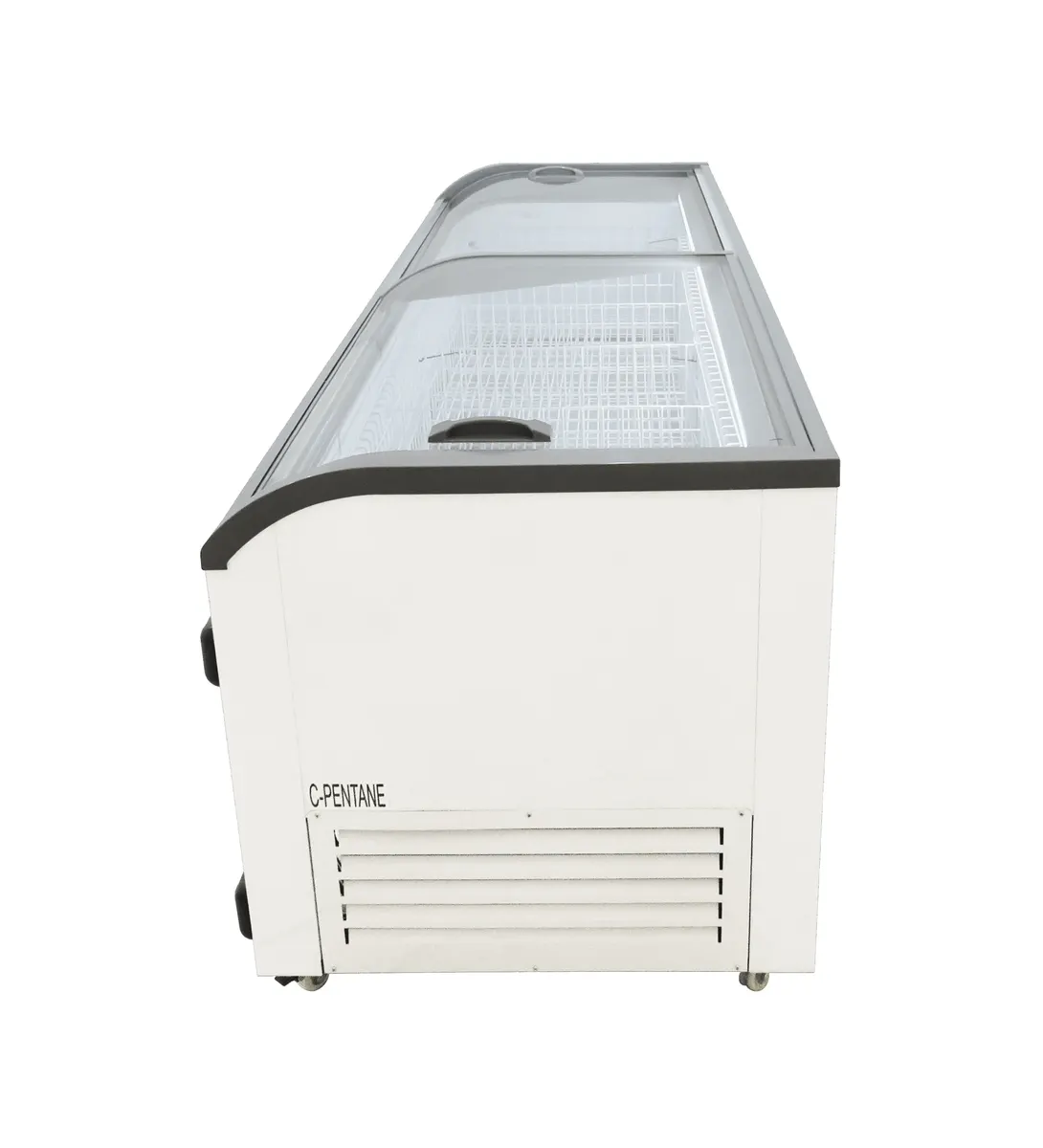 Glass top island display freezer - 1113 lt (2500 mm) — product photo 2 from ALUS CATERING