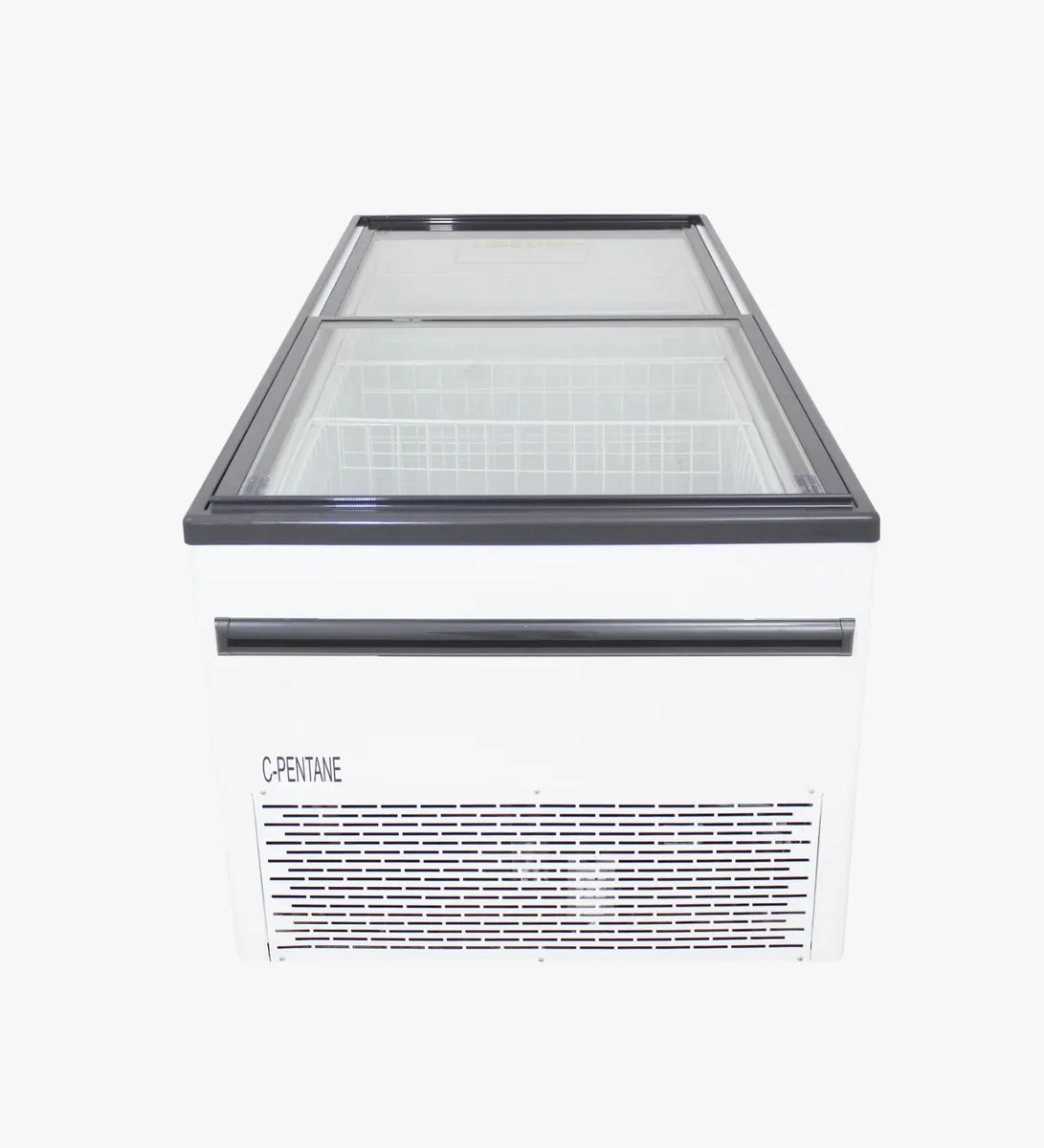 Glass top island freezer - 862 lt - 2000 mm — product photo 3 from ALUS CATERING