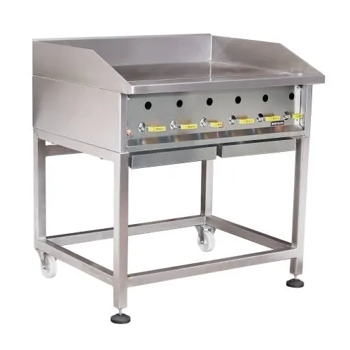 Heavy duty solid top griller - gas - 900 — commercial catering equipment from ALUS CATERING