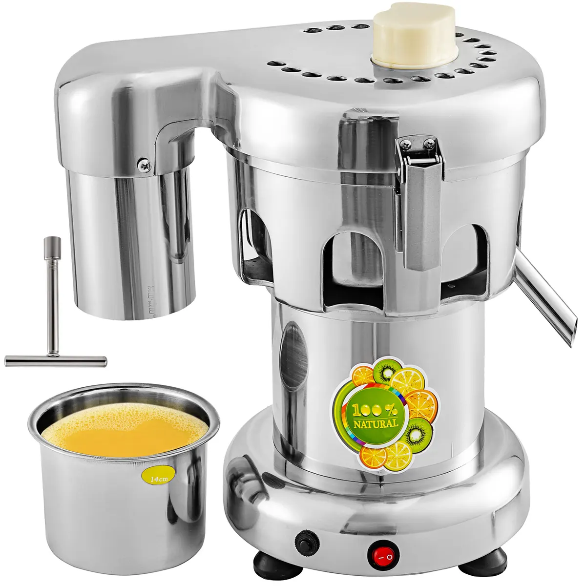 Industrial juicer - stainless steel — commercial catering equipment from ALUS CATERING