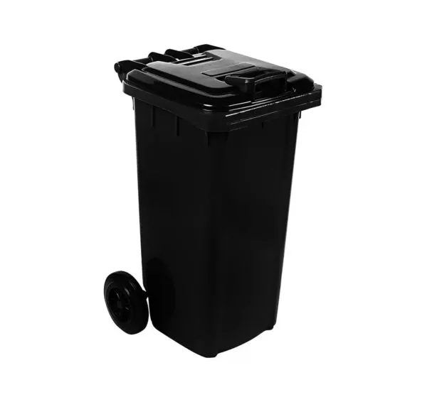 Mobile refuse bin 240 lt (black) general waste — commercial catering equipment from ALUS CATERING