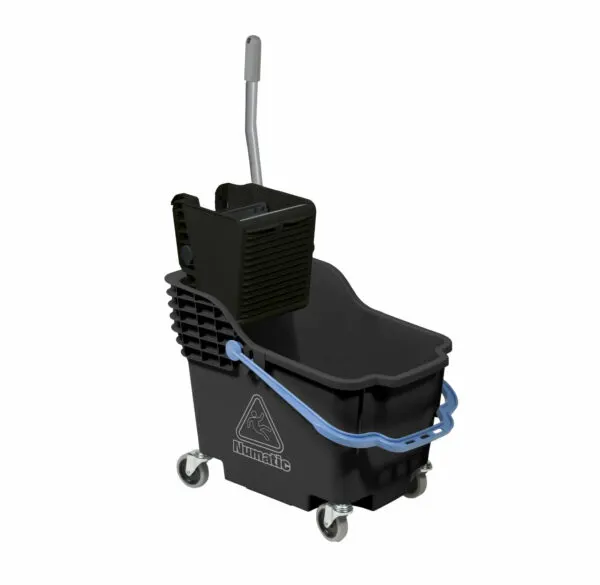 Numatic plastic bucket & wringer - blue c/w dual press — commercial catering equipment from ALUS CATERING