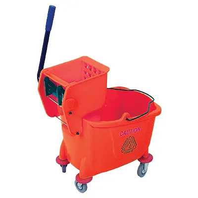 Plastic bucket & wringer - (red) 36 lt — commercial catering equipment from ALUS CATERING