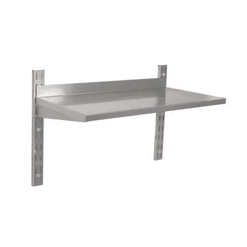 S/steel wall shelving single (1800 x 350 mm) — commercial catering equipment from ALUS CATERING