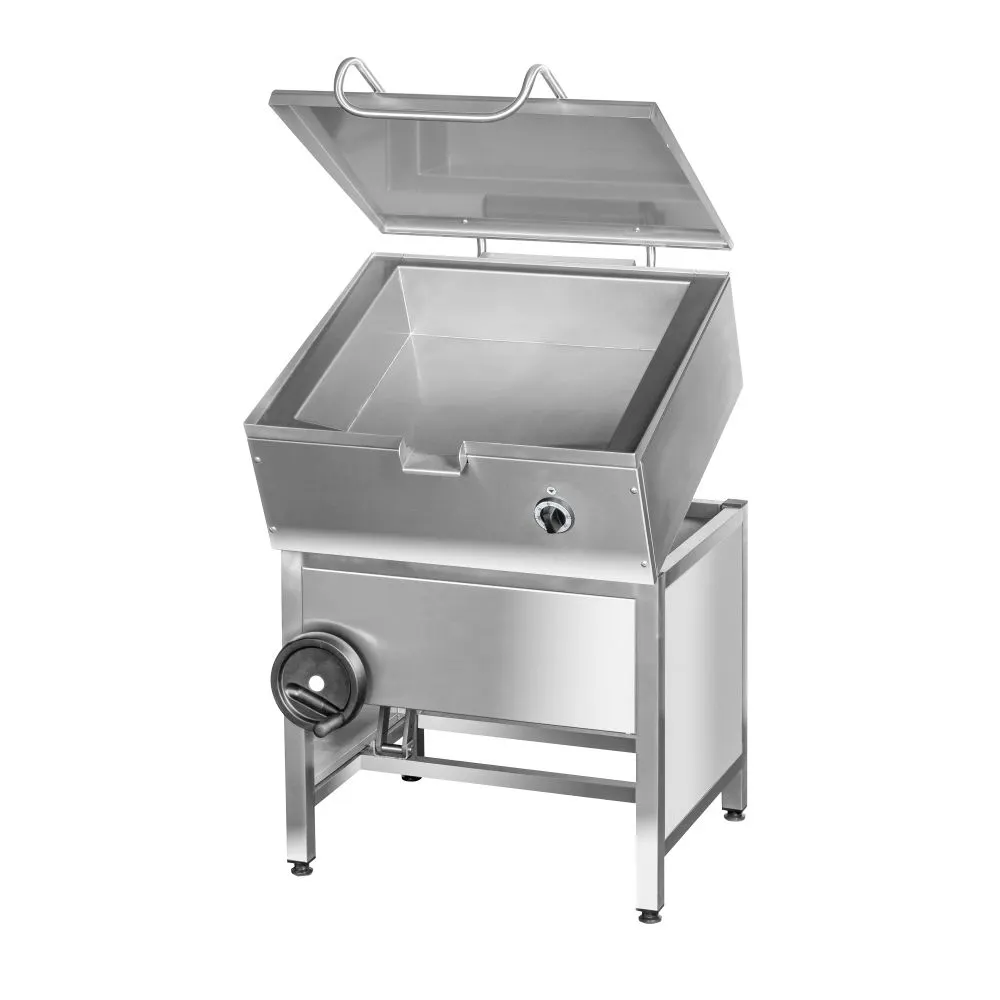 Stainless steel 80 lt tilting pan - electric — commercial catering equipment from ALUS CATERING