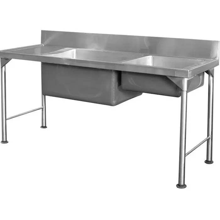 Stainless steel combination sink - 1700 mm — commercial catering equipment from ALUS CATERING
