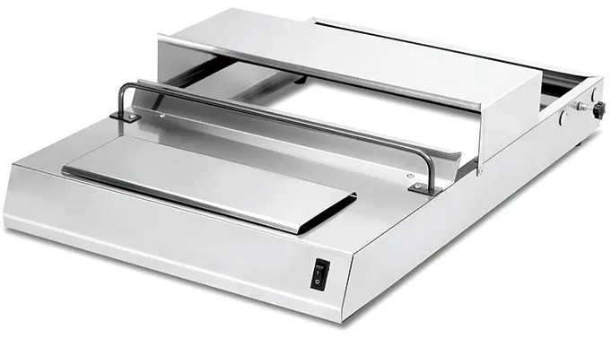 Stainless steel heat wrapping machine 380 mm — commercial catering equipment from ALUS CATERING