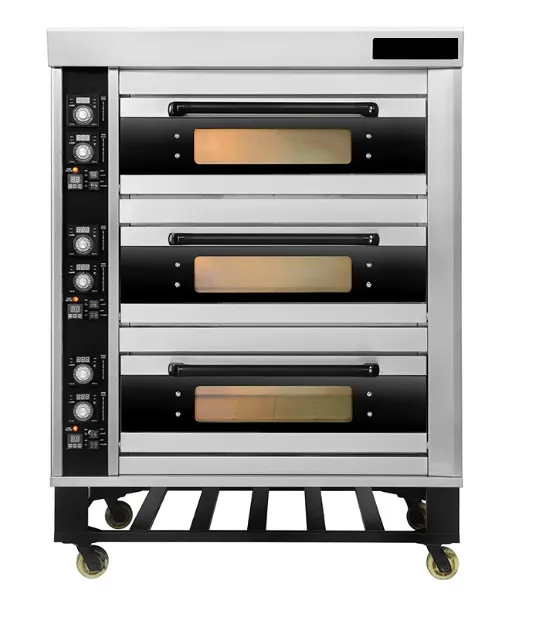 Triple deck oven - 12 tray - 90 loaf (electric) — commercial catering equipment from ALUS CATERING