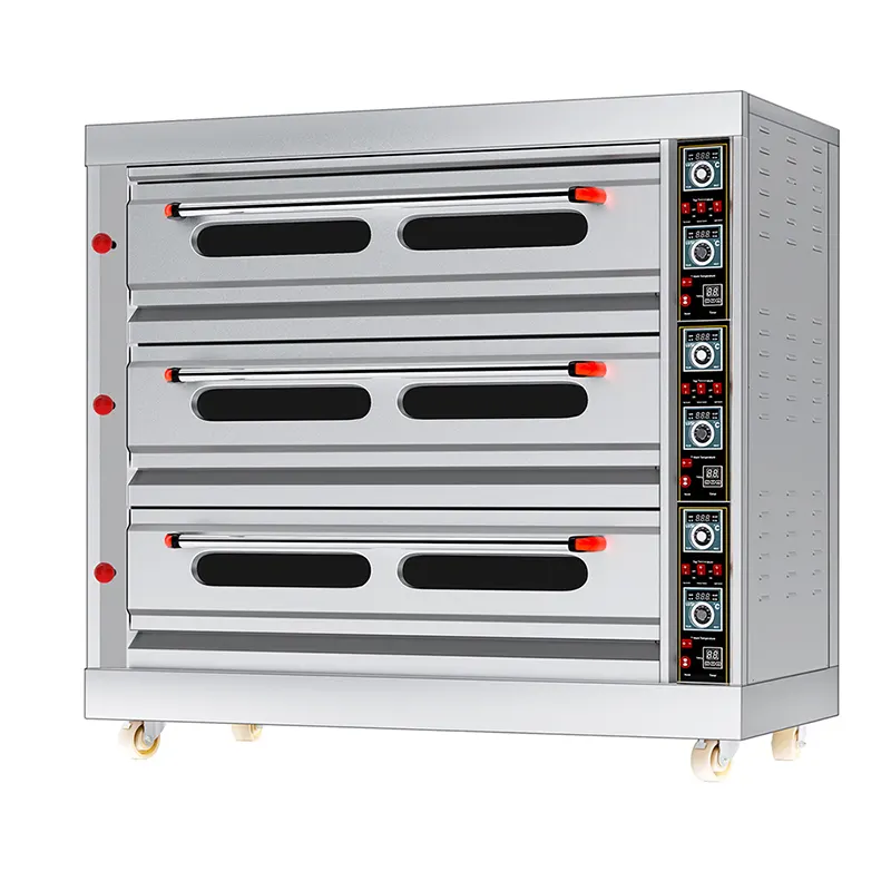 Triple deck oven - 6 tray (gas) — commercial catering equipment from ALUS CATERING