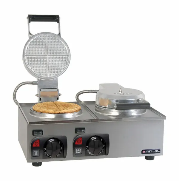 Waffle baker anvil - 2 plate — commercial catering equipment from ALUS CATERING
