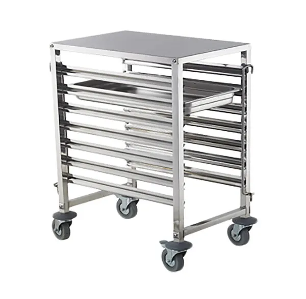 Working table s/steel - mobile - 7 tier — commercial catering equipment from ALUS CATERING