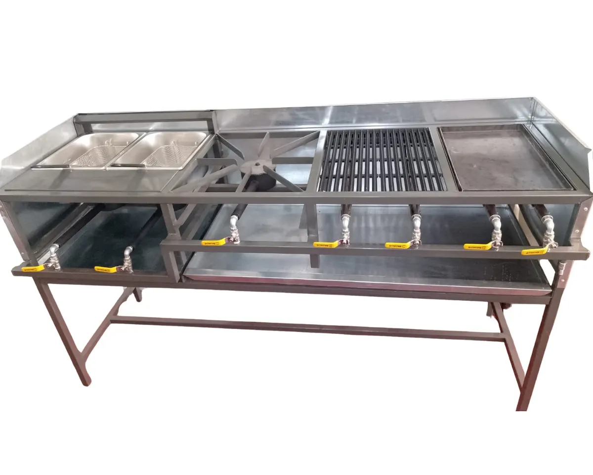 COMBINATION GRILL + FRYER + BOILING TABLE - ECONO