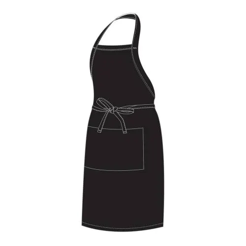 FULL BIB APRON - BLACK
