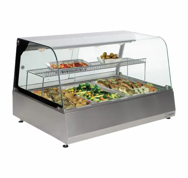 HEATED DISPLAY MERCHANDISER - 3 DIVISION (`SALVADORE)