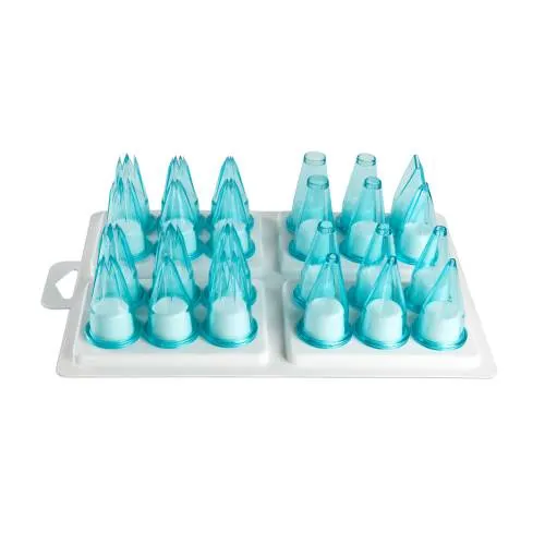 NOZZLE SET POLY-CARBONATE ASSORTED 24 PIECE
