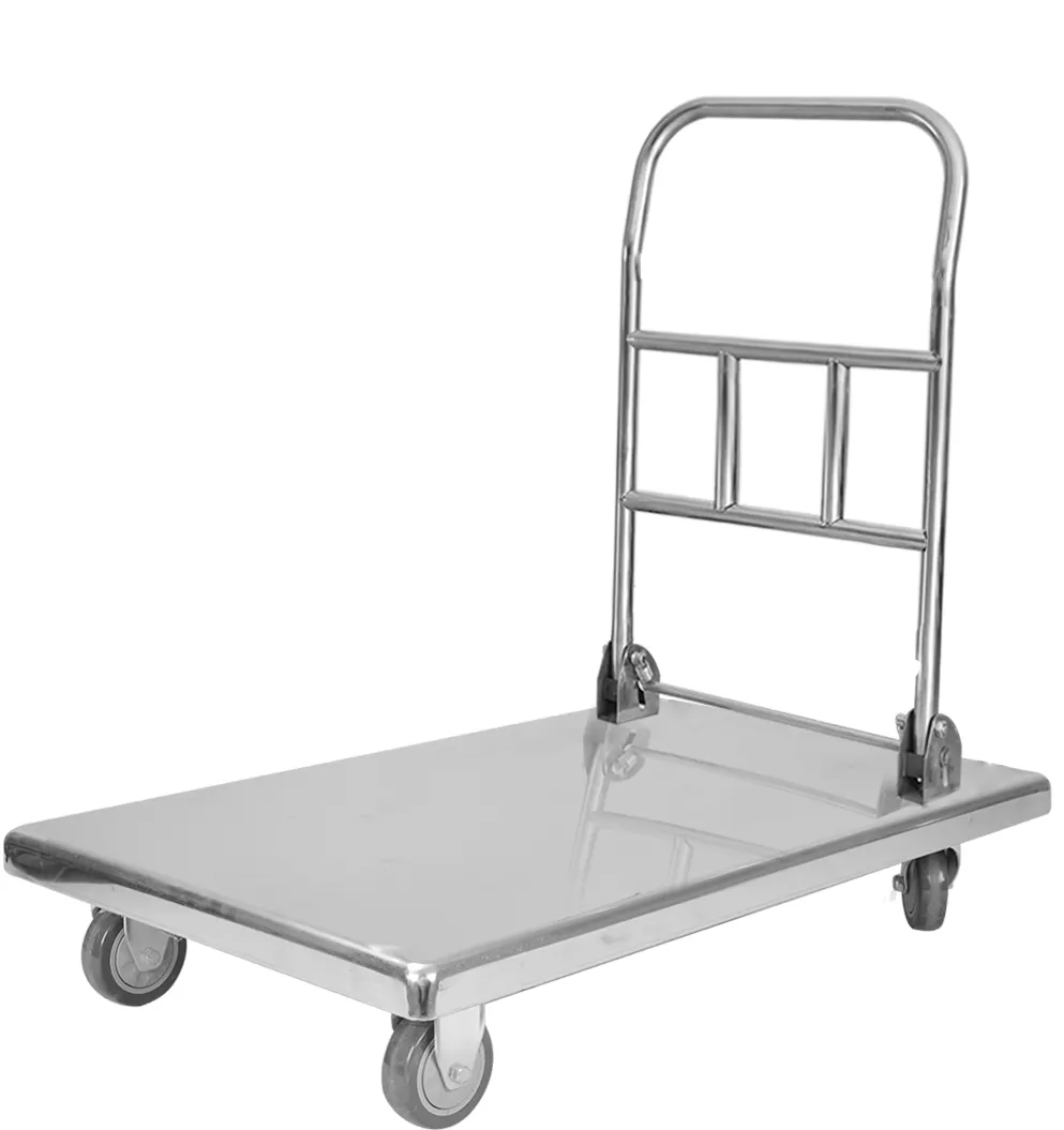 PLATFORM TROLLEY - STAINLESS STEEL (740 X 480mm)